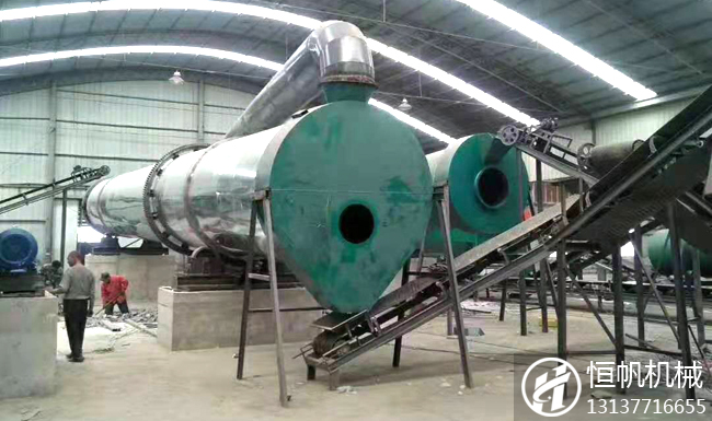 和化肥說不!改良土壤有機肥料必不可少!(圖1) 有機肥生產(chǎn)線