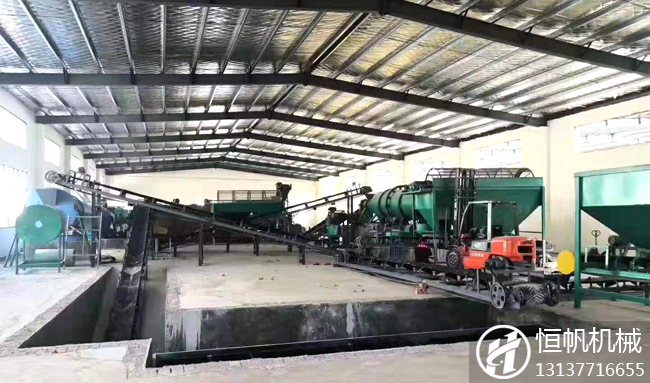 經過有機肥設備處理之后的羊糞更容易被植物吸收(圖1) 羊糞有機肥生產線